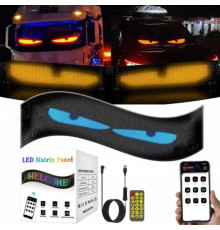 Авто Глазки гибкая LED-панель Matrix Panel Fullcolor программируемая с пультом 16х96 см Plus