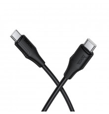 Кабель HOCO Bien silicone charging data cable C to C Black ( )