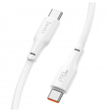 Кабель HOCO Type-C to Type-C,, TPE, TPE connectors, White ( )