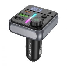 АЗП з FM-модулятором BOROFONE Ascenso. car BT FM transmitter Black ( )
