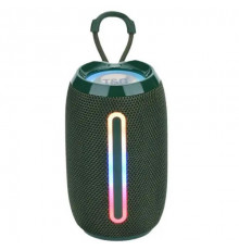 Bluetooth-колонка з RGB ПІДСВІЧУВАННЯМ, speakerphone, радіо, green