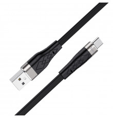 Кабель HOCO USB to Type-C,, silicone, aluminum connectors, Black ( )