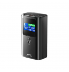 Зовнішній акумулятор REMAX Dinba. PD+QC color screen aluminum alloy fast charging power bank Grey ( )