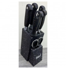 Набір кухонних ножів Kitchen Knife з підставкою та ножицями, кухонне приладдя