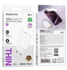 Мережевий зарядний пристрій Borofone Wish GaN