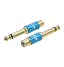 Аудіо перехідник Vention. Male to RCA Female Audio Adapter Blue Aluminum Alloy Type ( ) ( )