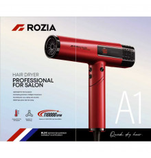 Дротовий фен для сушіння та укладання волосся Rozia з дисплеєм
