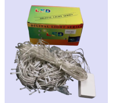 4477-код 2025 Прозрачный Провод Гирлянда 5m 80 led МИКС MIX  clear wire      1-150 (100)