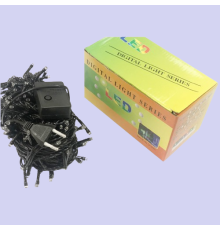 4478 2025 Чорний Провід Гірлянда 5m 80 led clear black with control  2-50 (100)