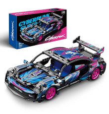 Машинка конструктор Porsche 911 CyberPunk, 540 деталей